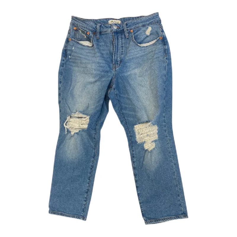 Jeans Straight By Madewell In Blue Denim, Size: 10p Relaxed Women's 