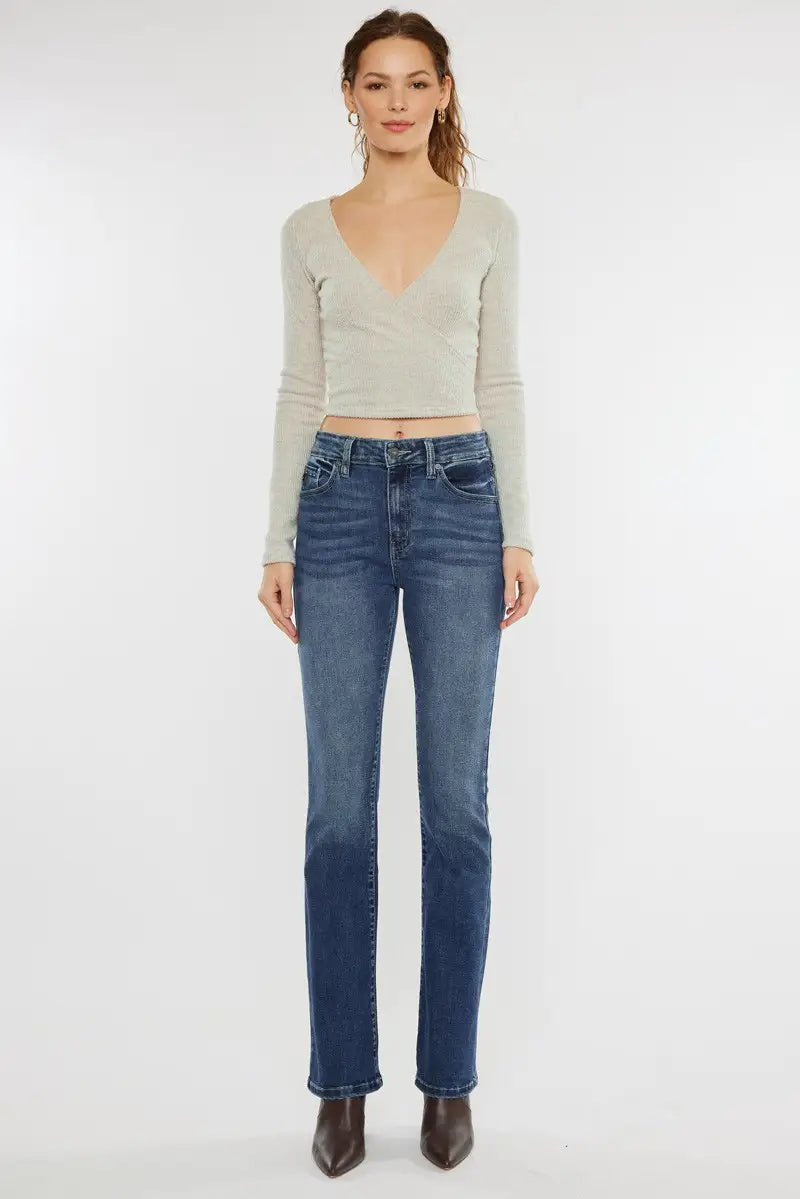 Shoot Me Straight Denim Casual Women's Loose - fitting