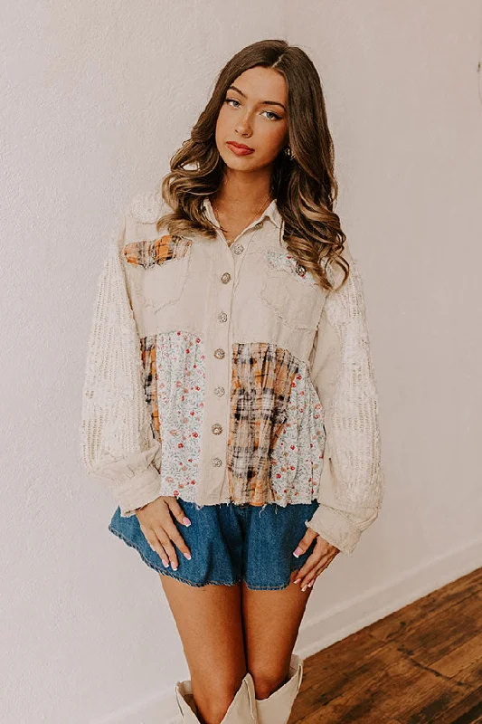 Patio Brunch Plaid Jacket Earthy Women's Hemp - based