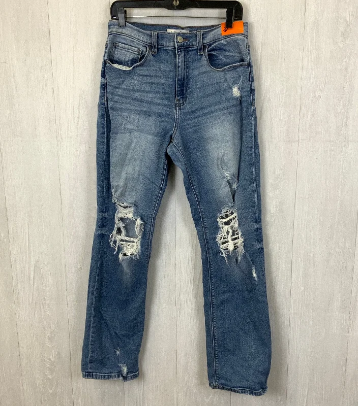 Jeans Straight By Clothes Mentor In Blue Denim, Size: 8 Classic Women's Tweed