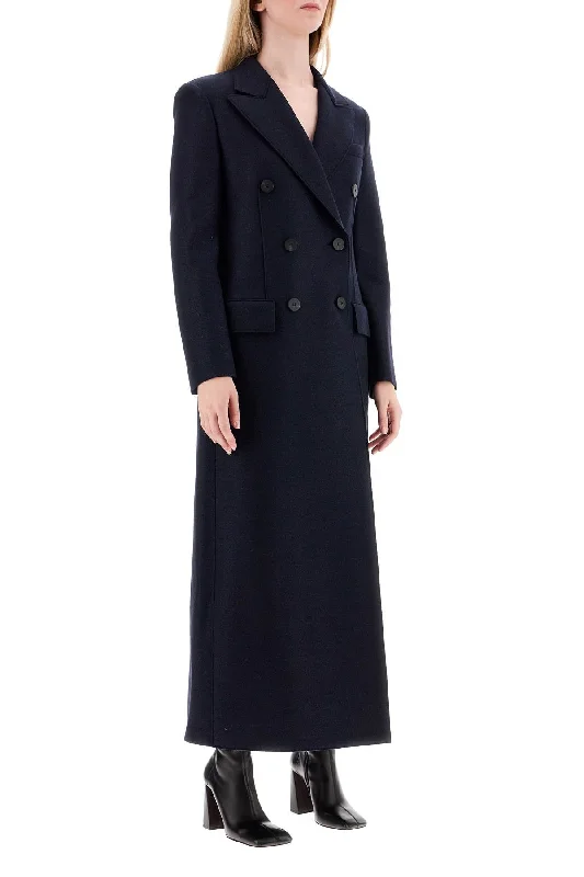 Harris Wharf London Double-Breasted Pressed Wool Coat Refined Women's Classic 