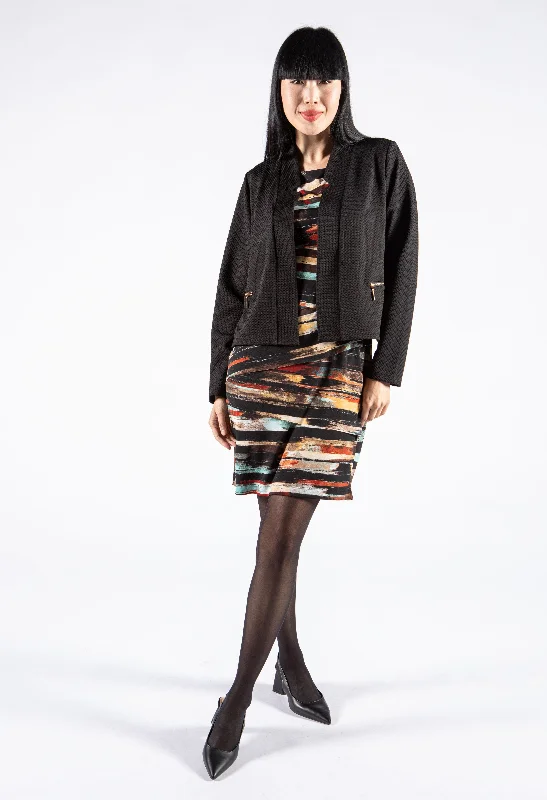 Textured Jacket Casual Women's Loose - fitting