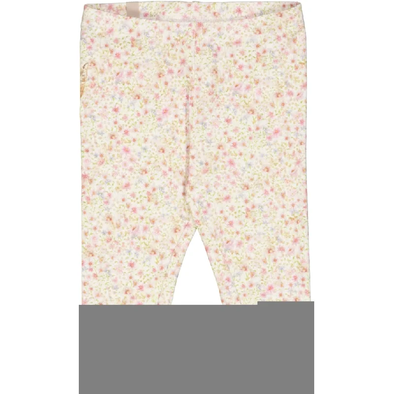 Jersey Leggings - watercolor flowers Dapper Women's Bow - adorned
