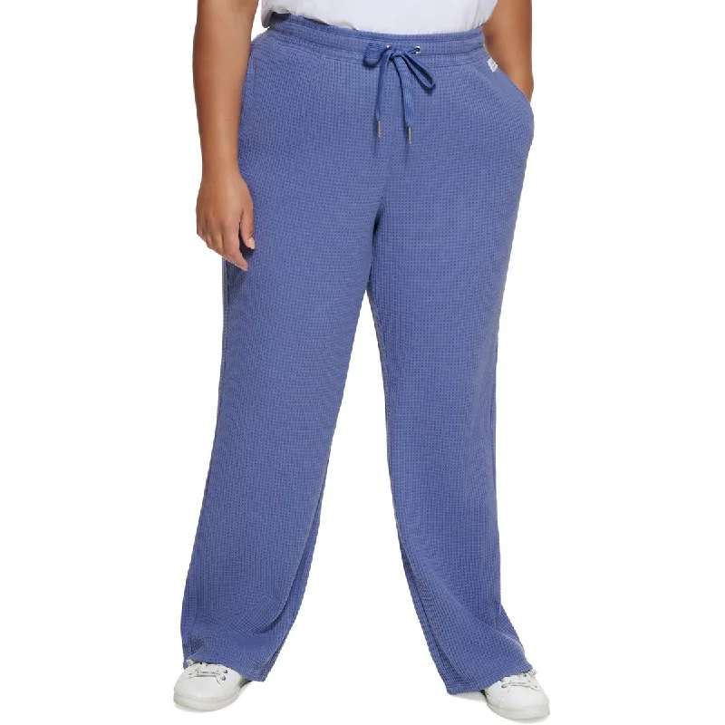 Calvin Klein Womens Plus   Thermal Activewear Sweatpants Elegant Women's 