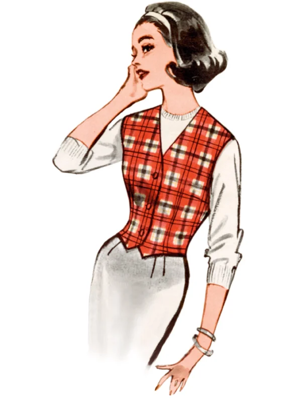 Butterick Vintage Vest or Waistcoats B7018 Relaxed Women's Beachy