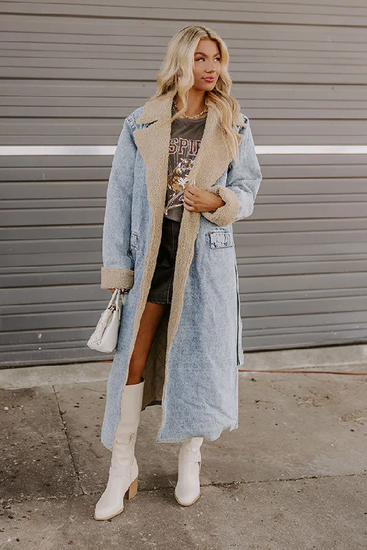 Central Park Chills Denim Coat Sharp Women's Italian