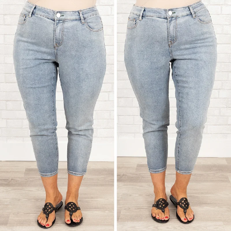 Sweet Angel Baby Jeans, Light Wash Trendy Women's 