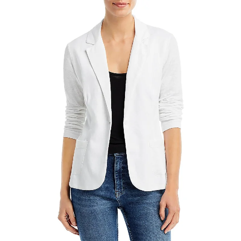 Majestic Filatures Womens Stretch Long Sleeve One-Button Blazer Modern Women's 