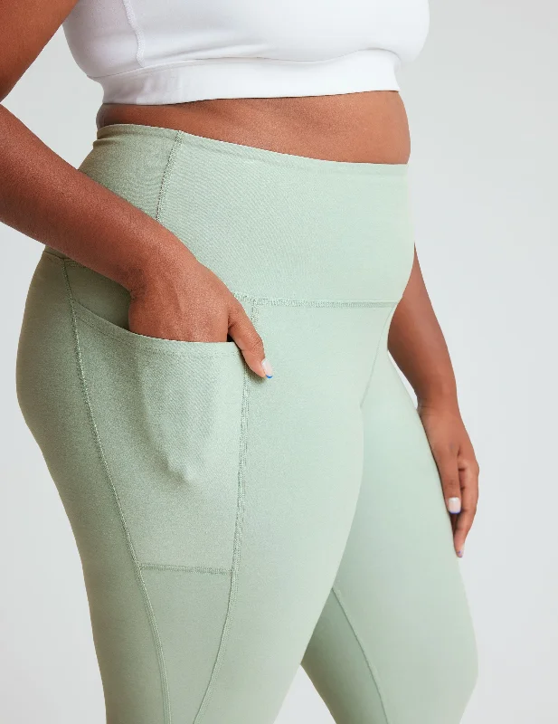Spacedye Out Of Pocket High Waisted Midi Legging Stylish Women's Neon