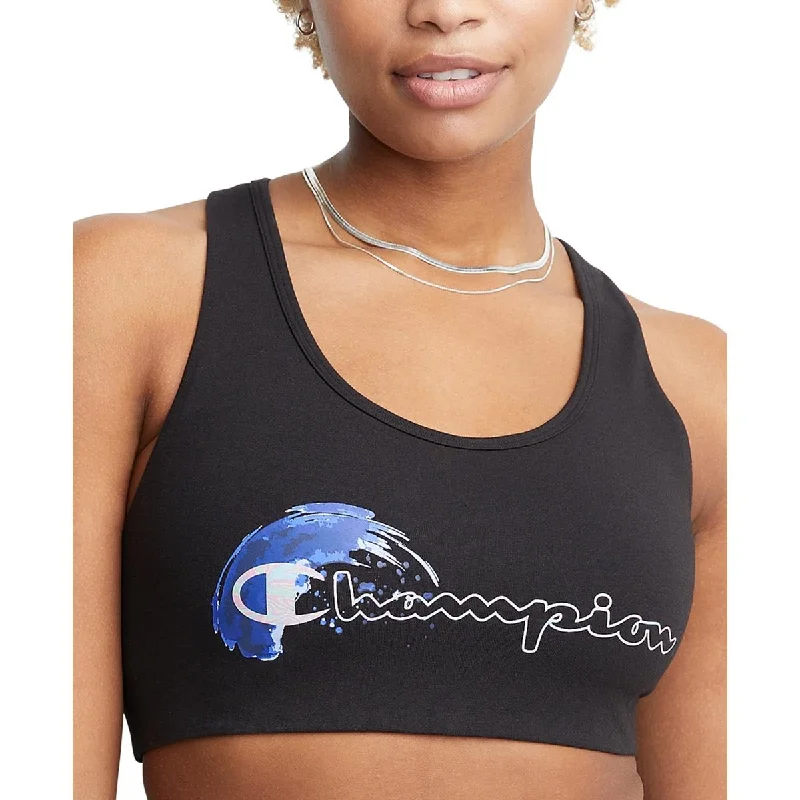 Champion Womens Moderate Impact Fitness Sports Bra Geometric