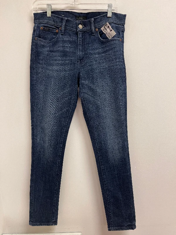 Jeans Skinny By Polo Ralph Lauren In Blue Denim, Size: 8 Edgy Women's Punk