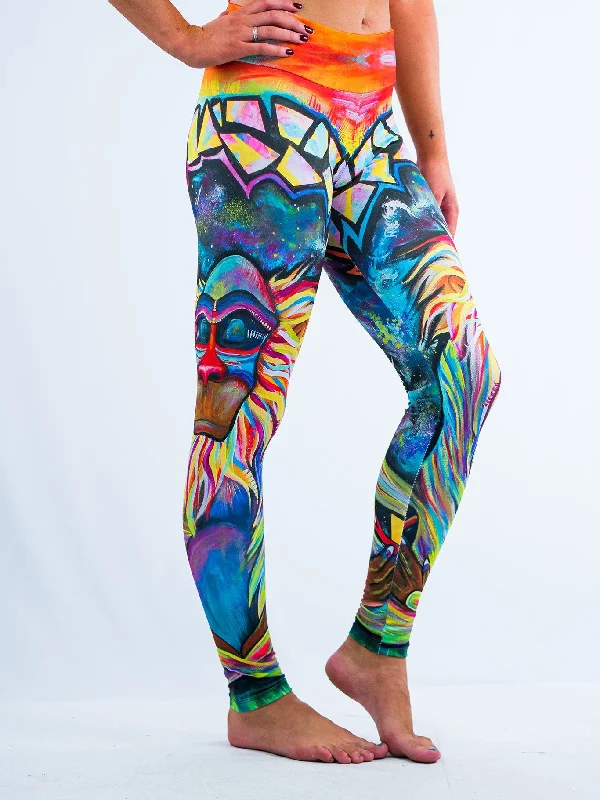 Meditating Rafiki Leggings Dynamic Women's Moto