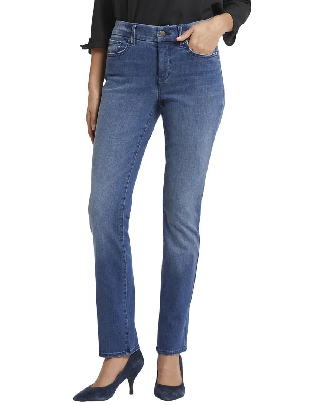 NYDJ Sheri Cascade Wave Slim Jean Minimalist Women's Casual
