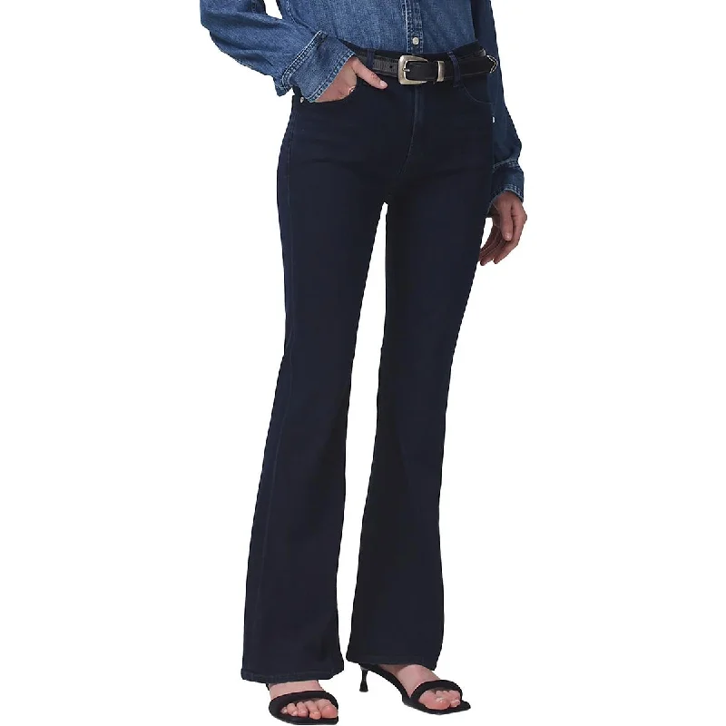 Womens High Rise Flared Flared Jeans Stylish Women's Tropical 
