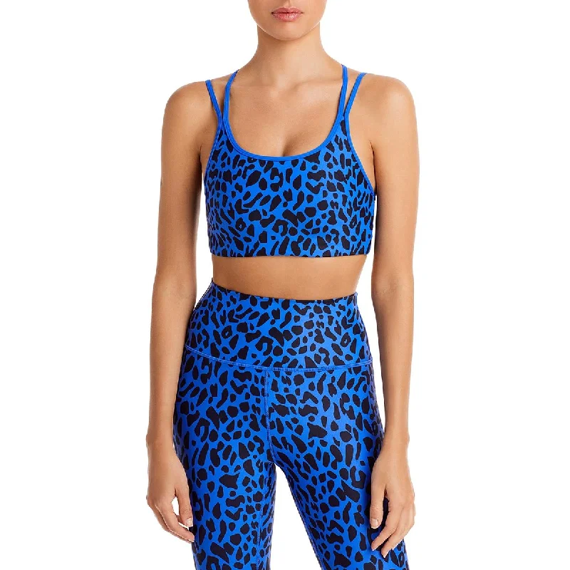 Aqua Womens Animal Running Athletic Bra Practical Women's Multi - 