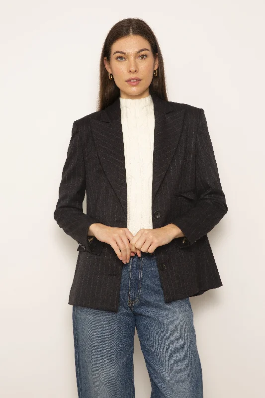 CPW Archie Pinstripe Blazer Earthy Women's Hemp - based