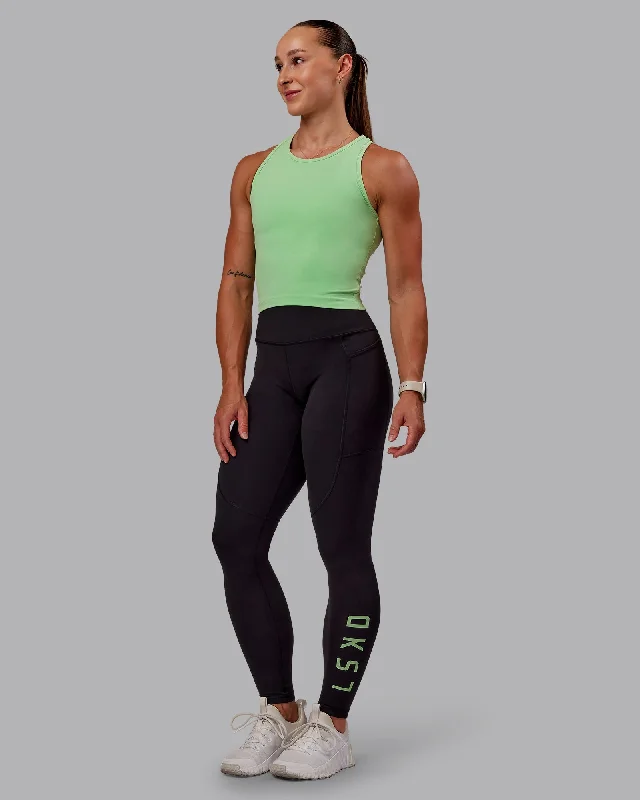 Rep Full Length Tight - Black-Surreal Green Scandinavian