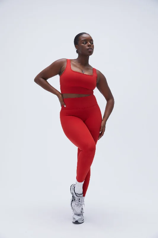 Ultimate Leggings - Classic Red Sustainable Organic