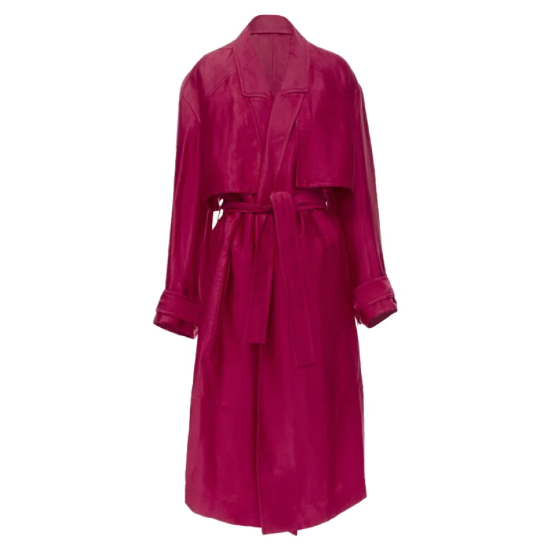 Haider Ackermann Fchia linen rayon p laye robe coat Vintage Women's 1970S 