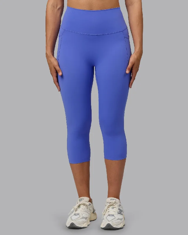 Elixir 3/4 Length Tight With Pockets - Baja Blue Trendy Women's Oversized