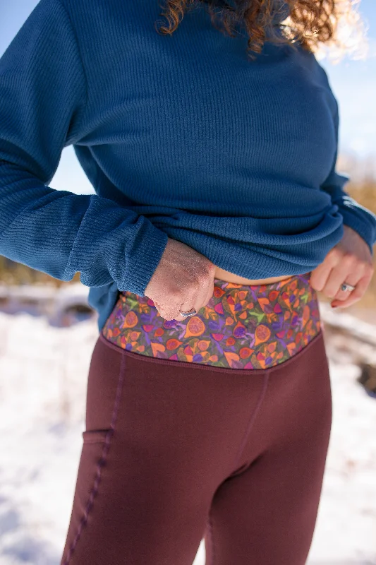 Go There Fleece Legging | Nightshade Compression