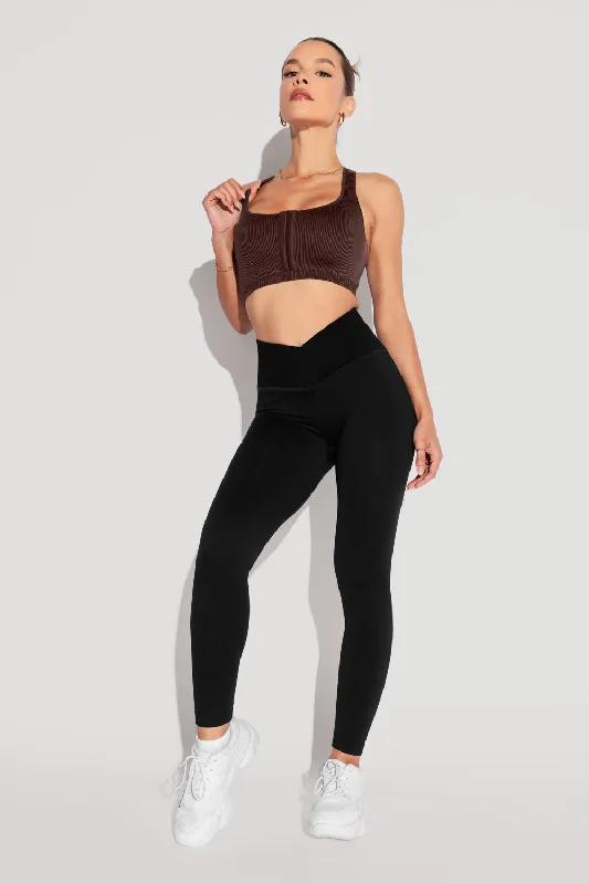 Crisscross Hourglass® Seamless Legging - Black Country