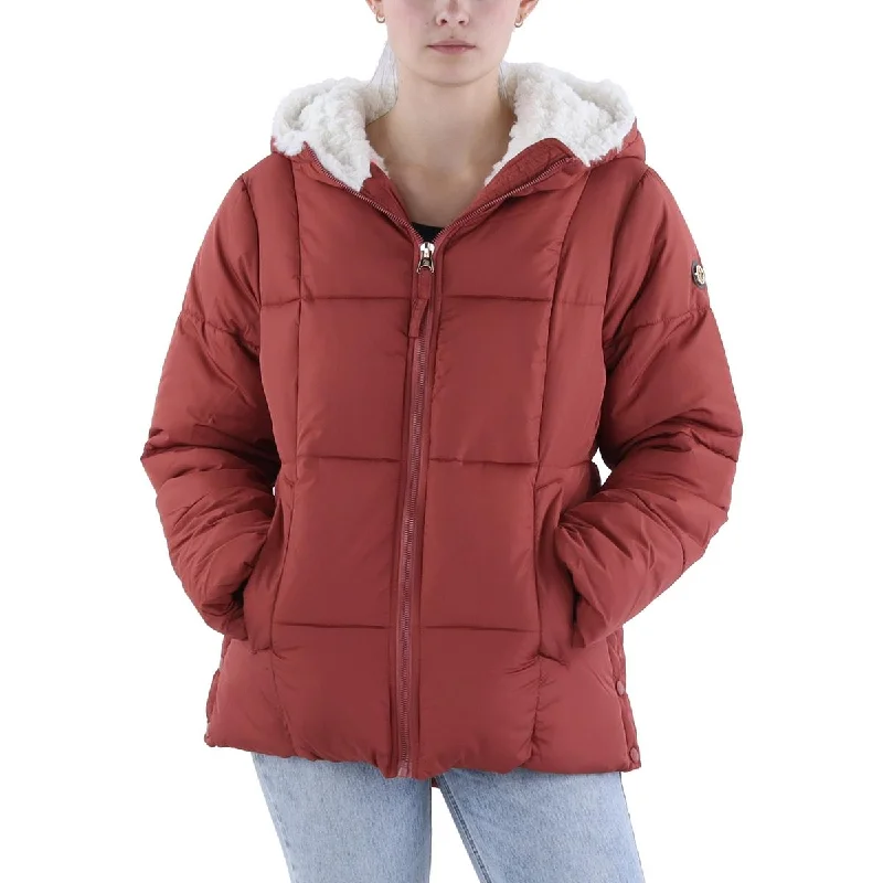Jessica Simpson Womens Insulated Faux Fur Liined Puffer Jacket Vintage Women's 1970S 