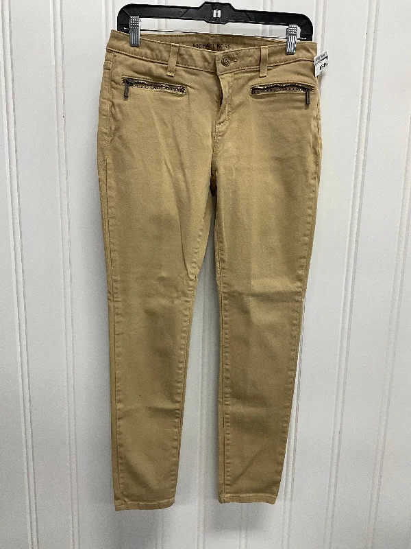 Jeans Designer By Michael Kors In Tan, Size: 4 garde