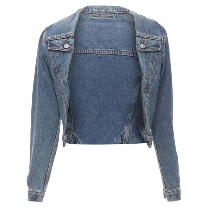 Maison Margiela iconic denim pinched collar jacket Traditional Women's 