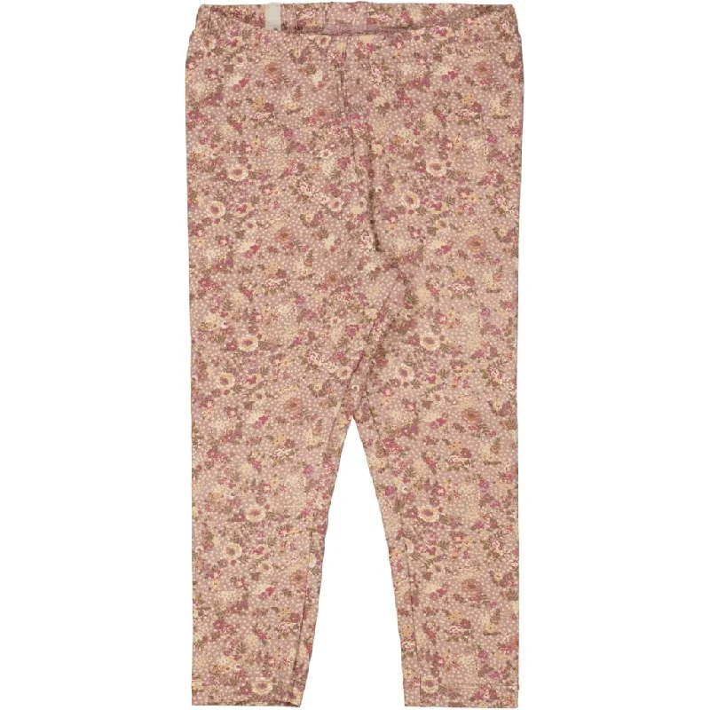 Jersey Leggings - rose snow flowers Earthy Women's Hemp - based