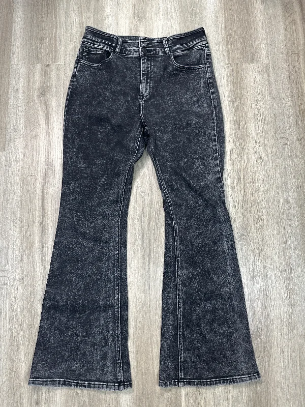Jeans Flared By Kancan In Black Denim, Size: 12 Bold Women's Statement