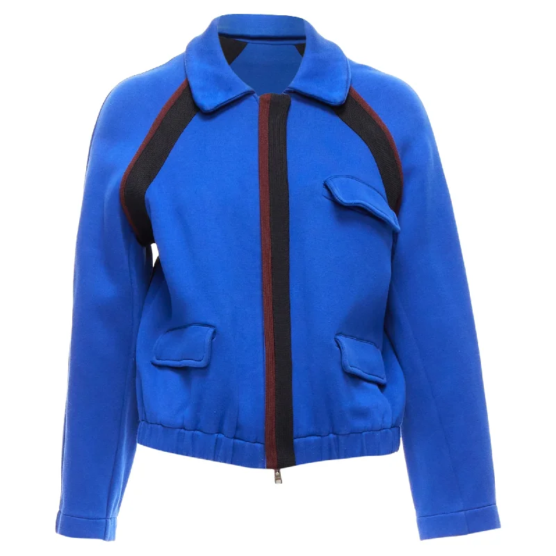 Marni electric track suraglan bomber jacket Traditional Women's Wool
