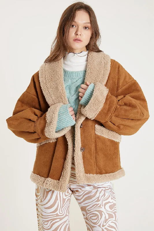 Ava Faux Shearling Jacket Street