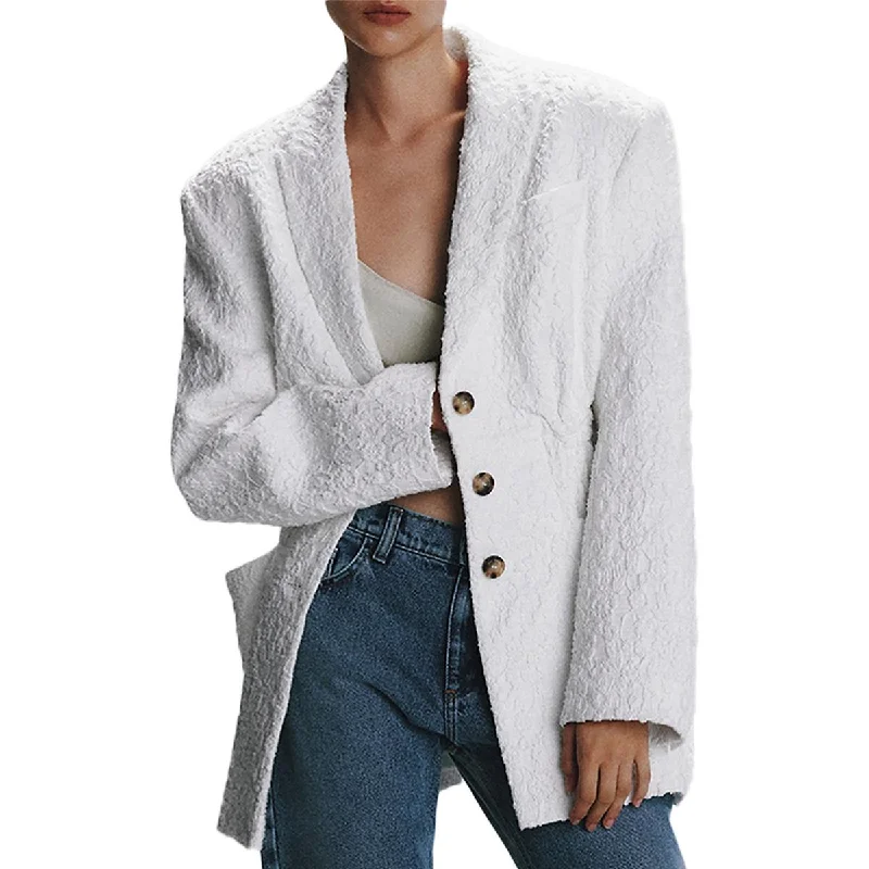 The Mannei Womens Antibes Three-Button Cotton Two-Button Blazer Rugged Women's Outdoor 