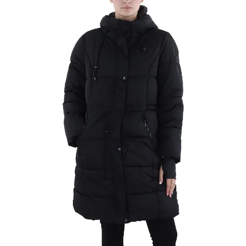 Steve Madden Womens Quilted Cold Weather Puffer Jacket Athletic Women's 