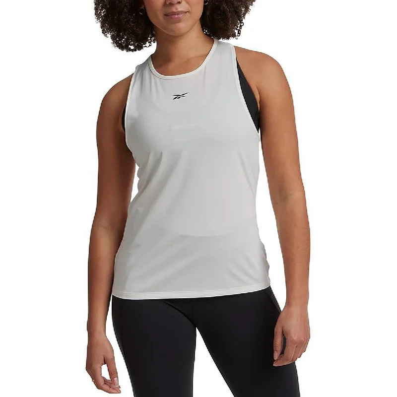 Reebok Womens Logo Fitness Tank Top Confident Women's High - fashion