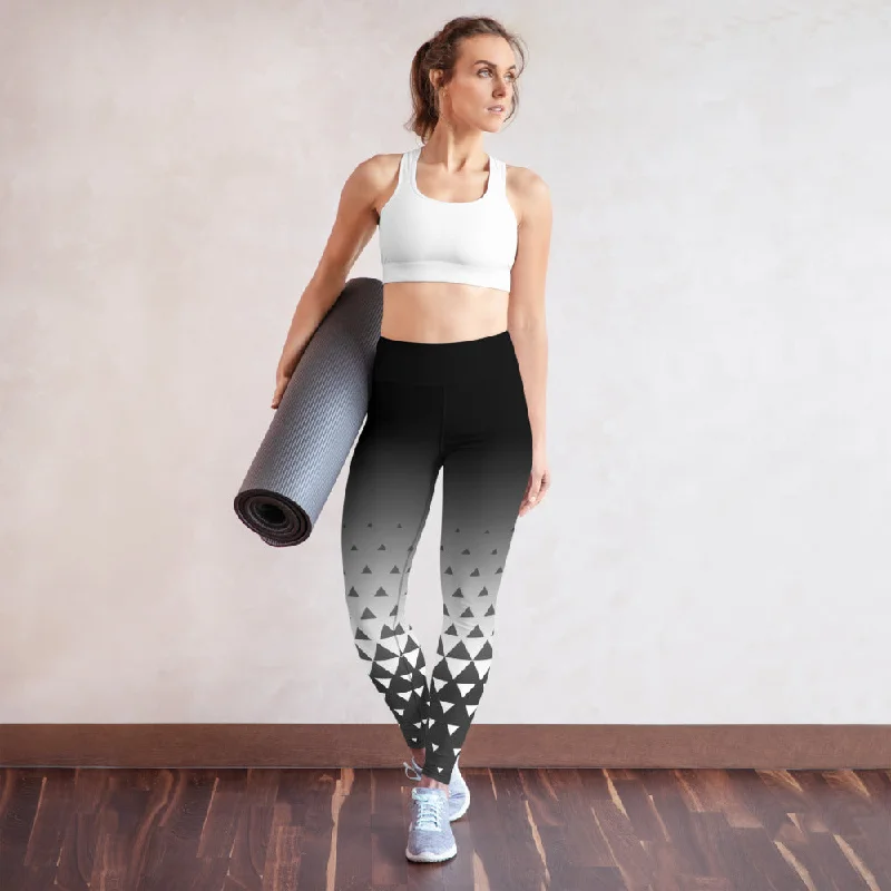 Triangulated Yoga Leggings Feminine Women's Style 
