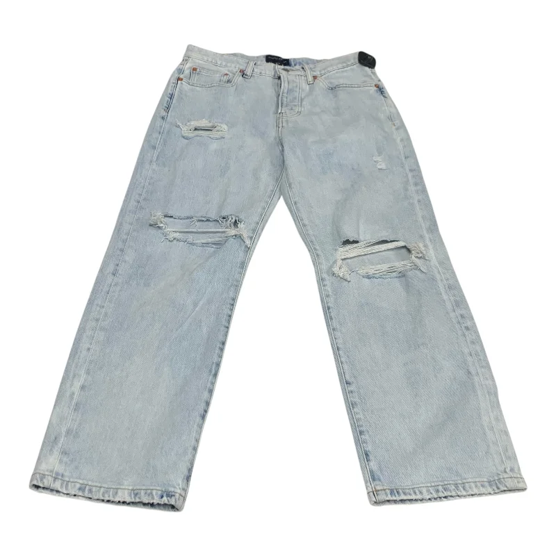 Jeans Straight By Lucky Brand In Blue Denim, Size: 4 Classic Women's Tweed