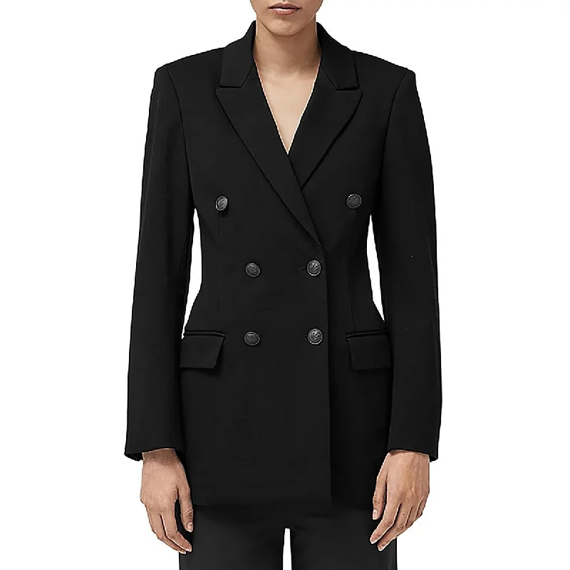 Rag & Bone Womens Warren Solid  Double-Breasted Blazer Stylish Women's Neon