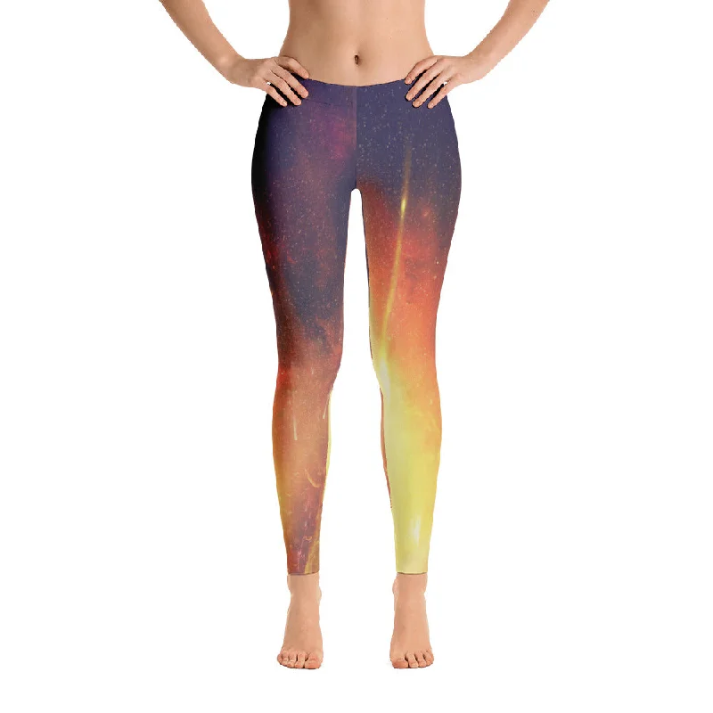 Galaxy Handsewn Leggings Luxurious Women's High -  end