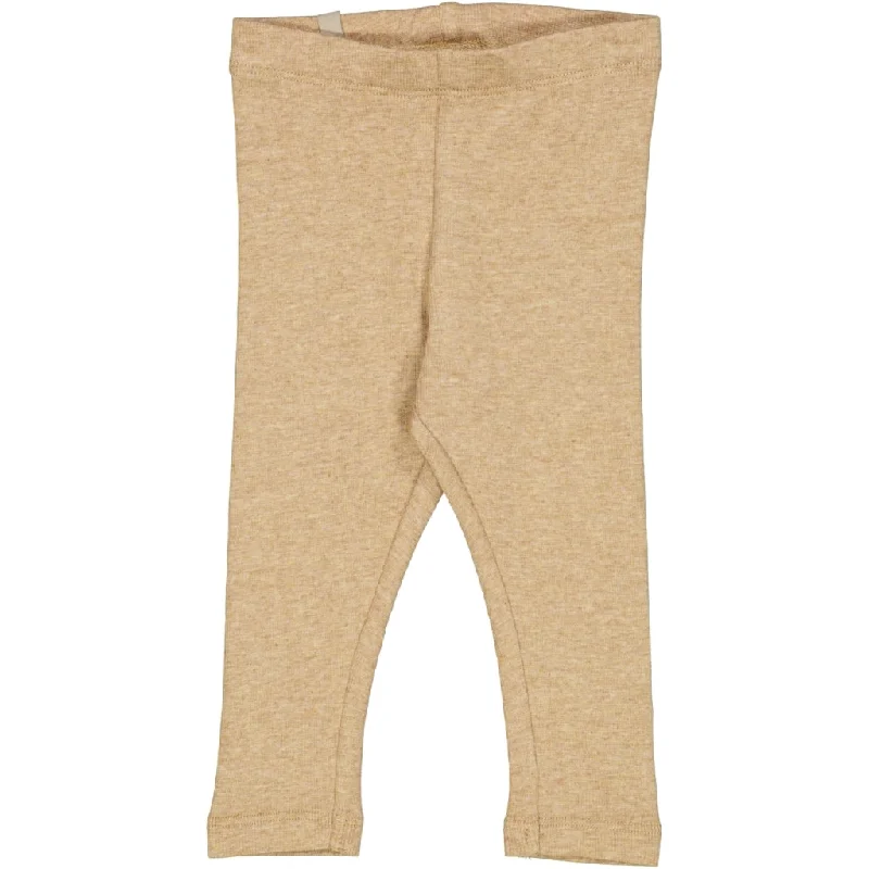Rib Leggings - sand melange Classic Women's Tweed