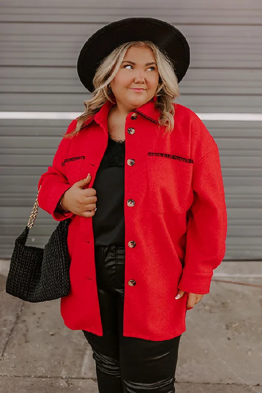 Hot Cocoa Crushing Jacket Curves Cozy Women's Sherpa - lined