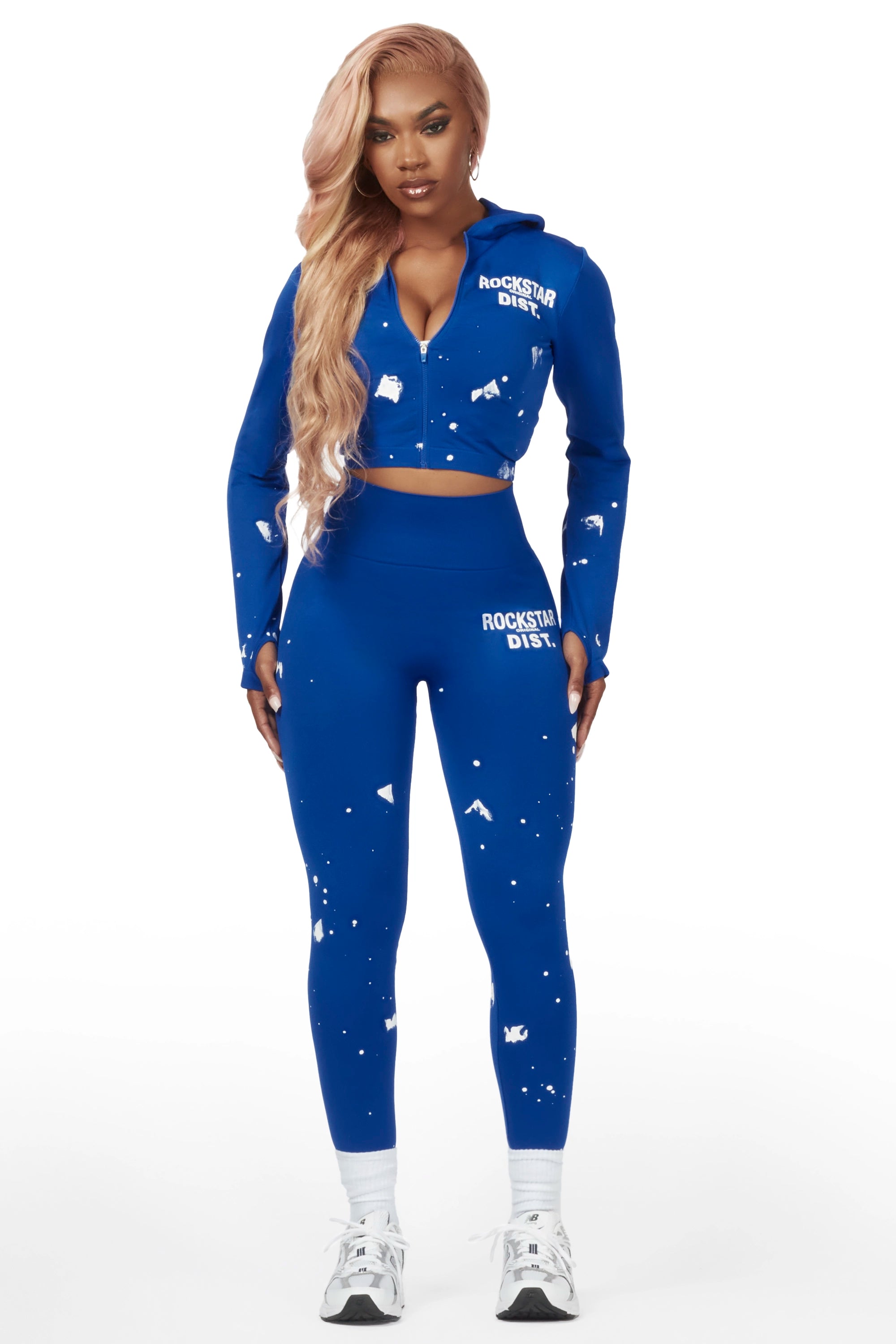 Jodey Royal Blue Painted Active Set Disco