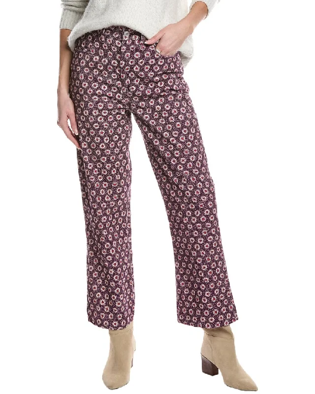 RE/DONE 70s Plum Stamp Loose Flare Jean Sharp Women's Italian