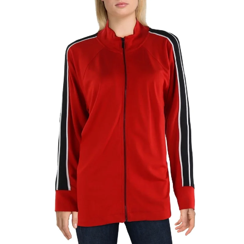 Anne Klein Womens Colorblock Lightweight Soft Shell Jacket garde