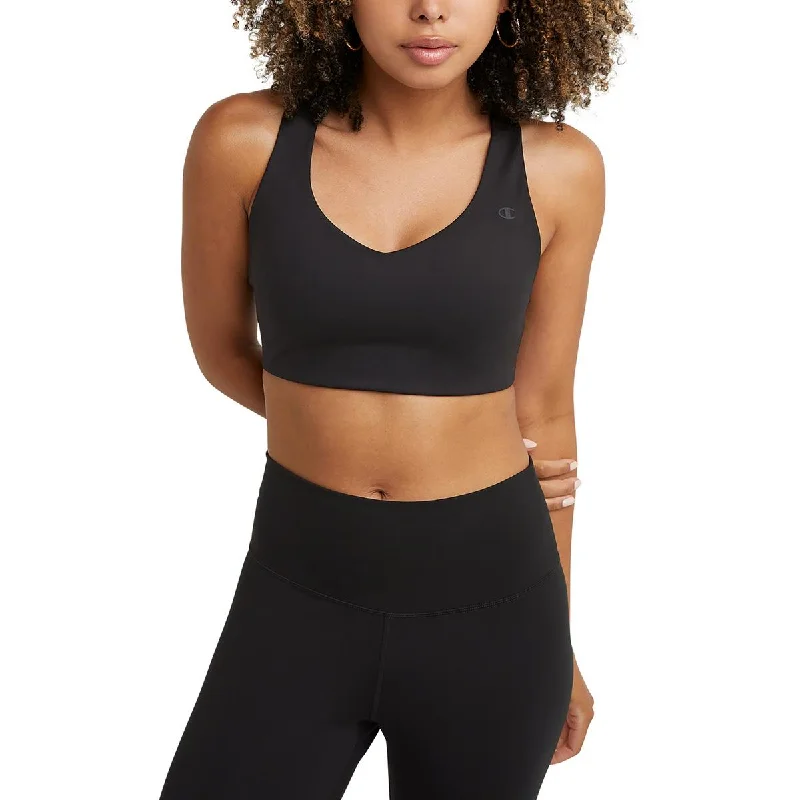 Champion Womens Fitness Workout Sports Bra Dapper Women's Bow - adorned