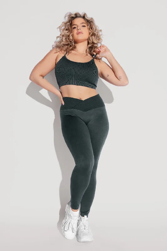 Crisscross Hourglass® Seamless Legging - Magical Forest Sporty Women's Athleisure 