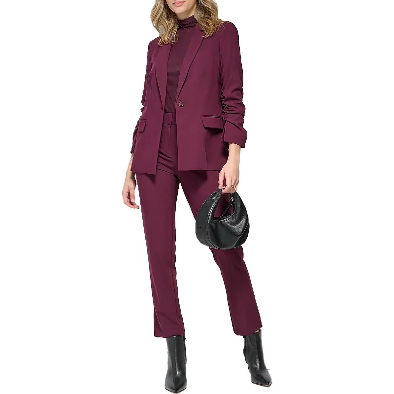 Calvin Klein Womens Office Collared One-Button Blazer Hip Women's Urban