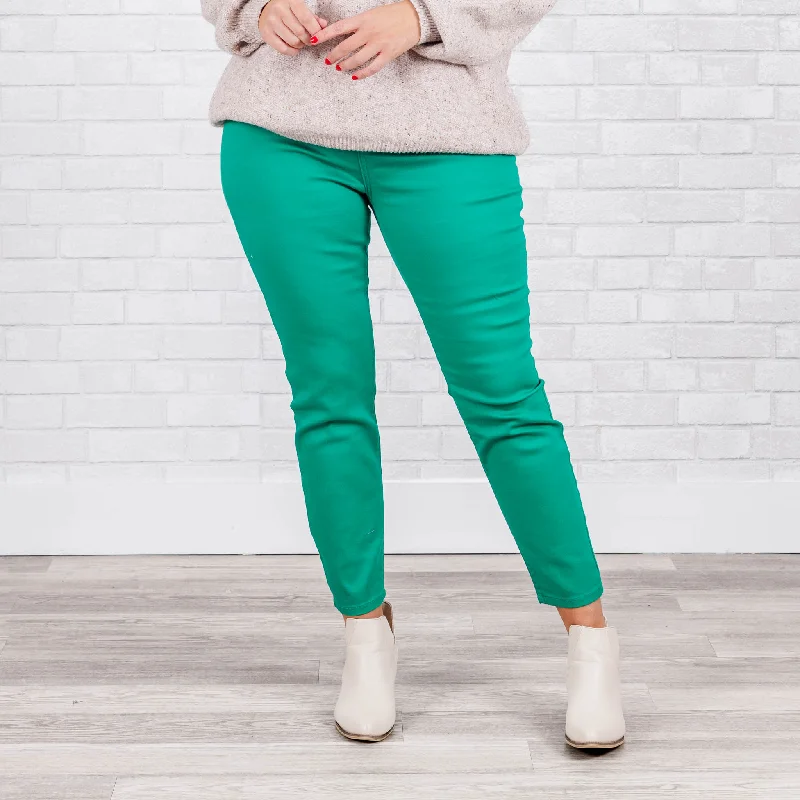I'm That Girl Jeans, Kelly Green Cool Women's Skate