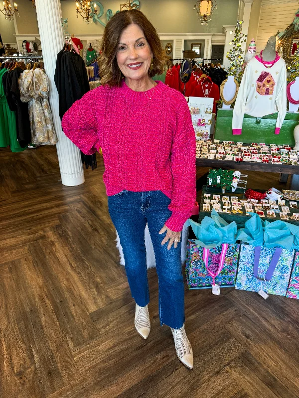 Caroline Pink and Purple Sweater Modern Women's 